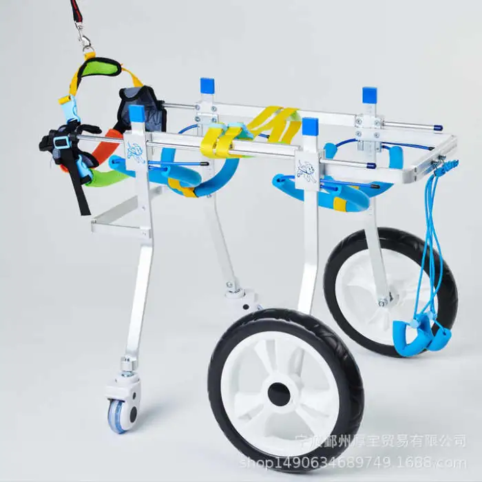 Adjustable Pet Dog Wheelchair for Back Legs Rehabilitation Cat Lightweight Wheelchair for Disabled Dogs Walking Tools