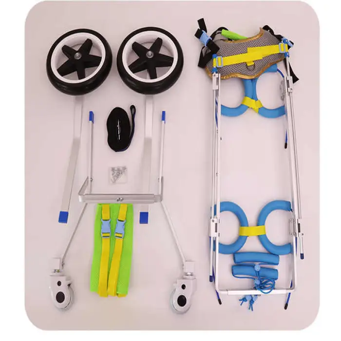 Adjustable Pet Dog Wheelchair for Back Legs Rehabilitation Cat Lightweight Wheelchair for Disabled Dogs Walking Tools