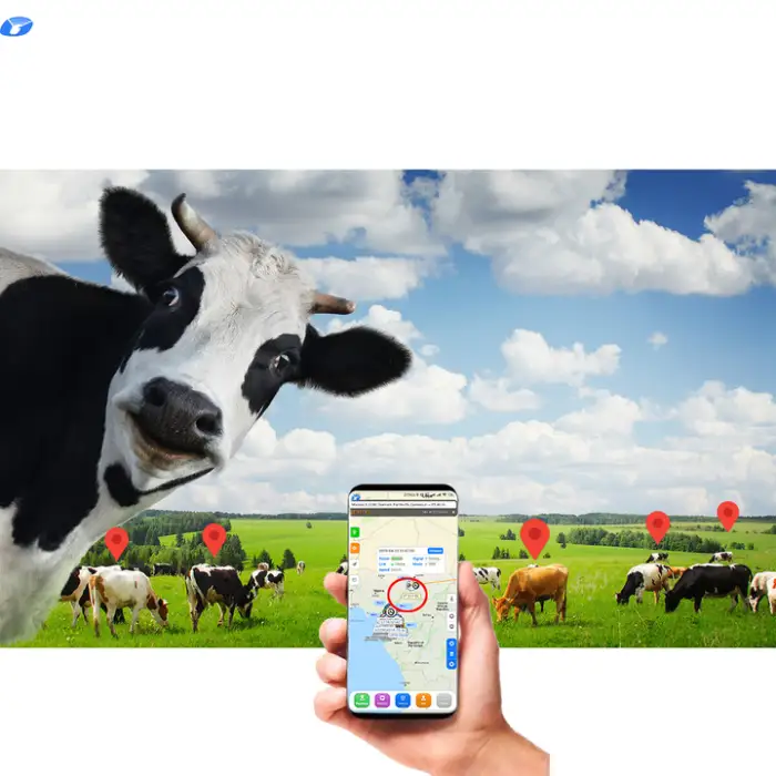 Cattle Smart Animal GPS Tracker with App Control Real Time Solar Cattle Gps Tracking Device for Cow Horse Locator( Air cargo)