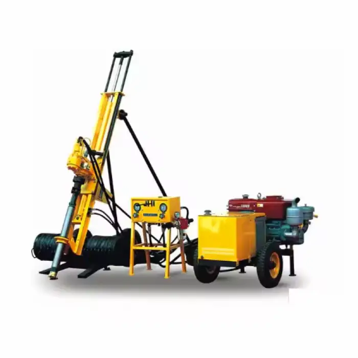 Multi-type Simple 20m Small Borehole Portable DTH Drill Rig Pneumatic ROCK Drill Rotary Mine Drilling Rig Electric 1 Set Mining