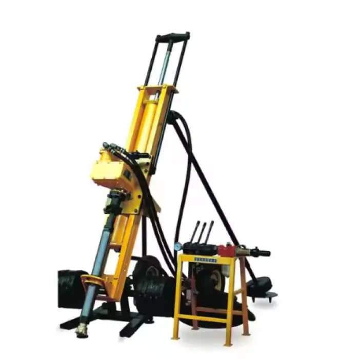 Multi-type Simple 20m Small Borehole Portable DTH Drill Rig Pneumatic ROCK Drill Rotary Mine Drilling Rig Electric 1 Set Mining
