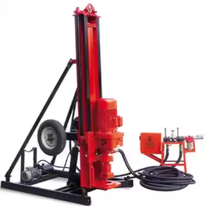 Multi-type Simple 20m Small Borehole Portable DTH Drill Rig Pneumatic ROCK Drill Rotary Mine Drilling Rig Electric 1 Set Mining