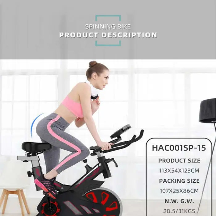 Medium Size Profesional Fitness Bicycles Burning Fat Home Commercial Gym Use Exercise  Spin Bike