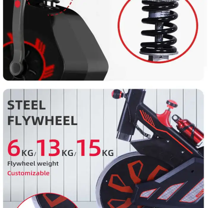 Medium Size Profesional Fitness Bicycles Burning Fat Home Commercial Gym Use Exercise  Spin Bike