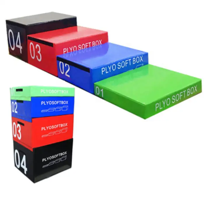 Exercise Training PLYO BOX One Whole Set Jumping Training Foam PVC Plywood Material Available