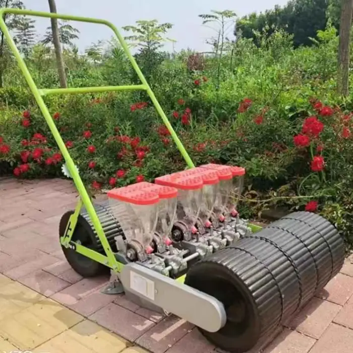 Hand Pushed 5 Row Agricultural Machinery Farm Efficient Carrot Onion Rapeseed Sowing Rice Planting Vegetable Seeder