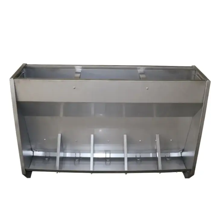 Stainless Steel 3-Hole Pig Fattening Feeder Anti-Rust Overall Assembly Livestock Equipment Other Agricultural Machinery