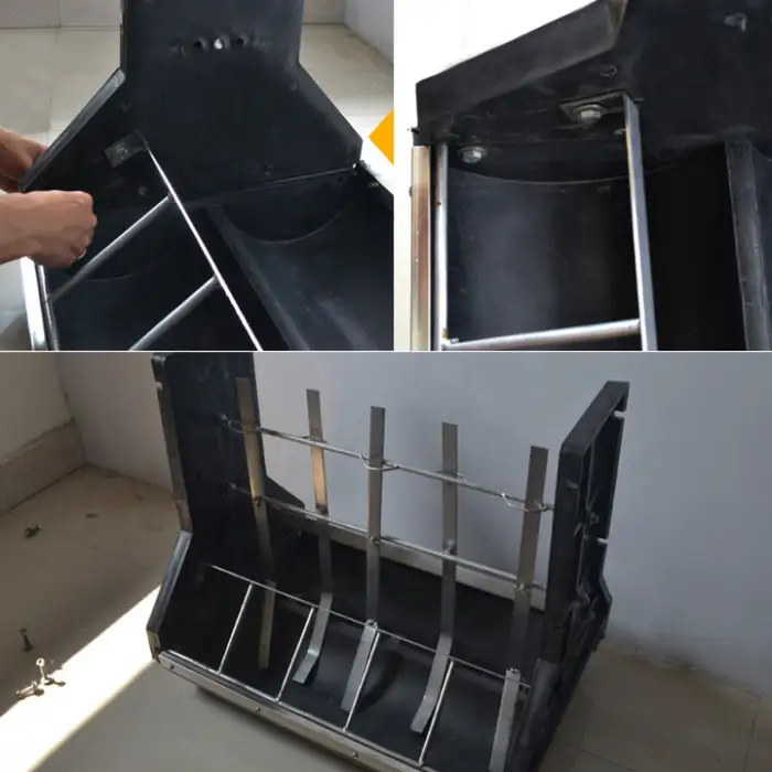 Made Plastic Double-Side Automatic Pig Feeding Trough Hog Feeders for Farming Equipment