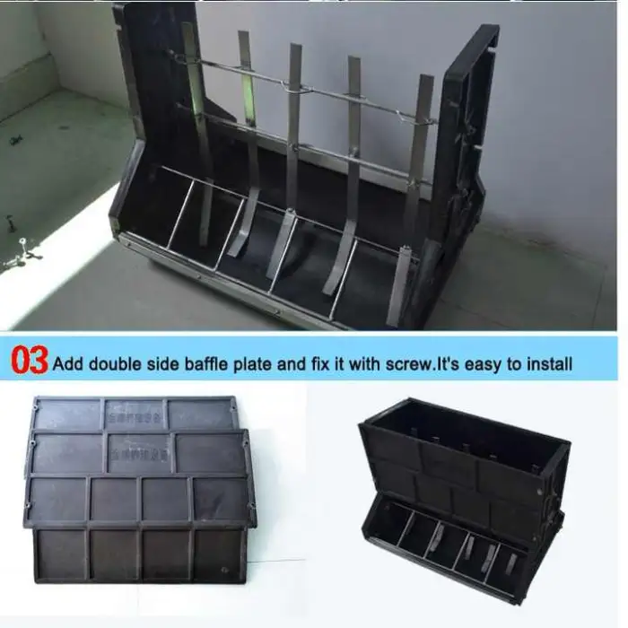 Made Plastic Double-Side Automatic Pig Feeding Trough Hog Feeders for Farming Equipment