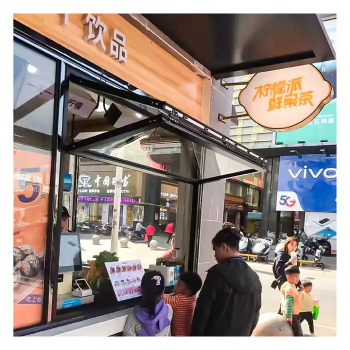 Folding Window Eco-Friendly Recyclable Material Soundproof Heatproof for Outdoor Kitchen Use Stainless Steel Louver Curtain