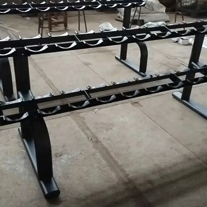 Foldable Metal Dumbbell Rack for Gym Training Fitness Accessories Bodybuilding Equipment