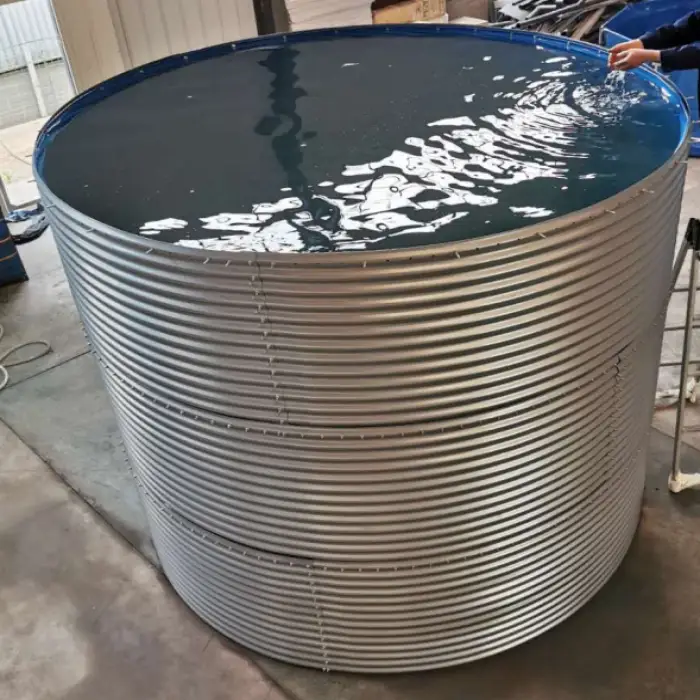 SDM Water Storage Tank Round Water Tank Pond Galvanized Biofloc Tank