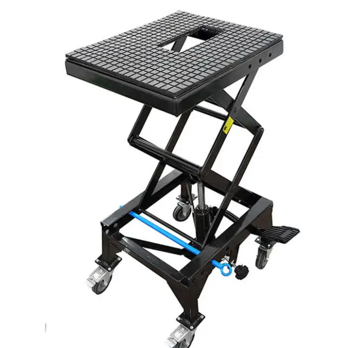 350lbs Heavy Duty Dirt Bike Motorbike Scissor Lift Stand ATV Lift Table Hydraulic Motorcycle Lift With CE