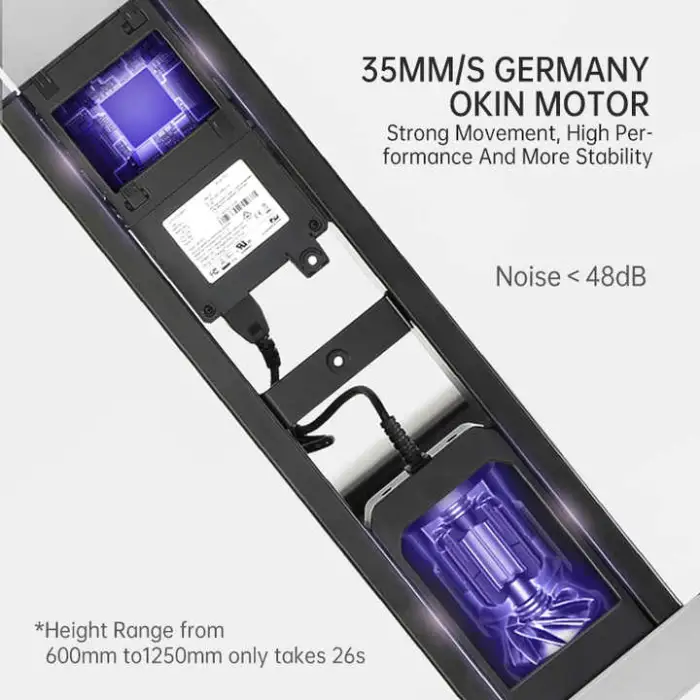 Ready Goods OKIN Computer Lift Table Dual Motor Two Stage Electric Adjustable Standing Desk Frame