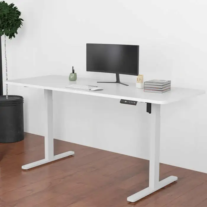 Luxury Adjustable Height High Tech Executive Electric Lift Standing Desk Frame Sit Stand up Computer Office Desk