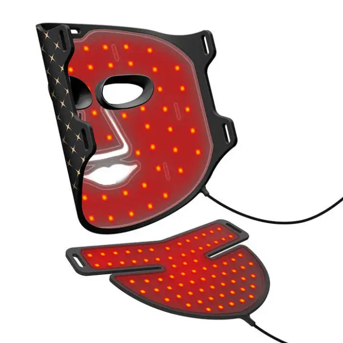Red Light Therapy Infrared Mask Anti-age Home Use Equipment Beauty Photon Skin Rejuvenation Device Neck Beauty Device