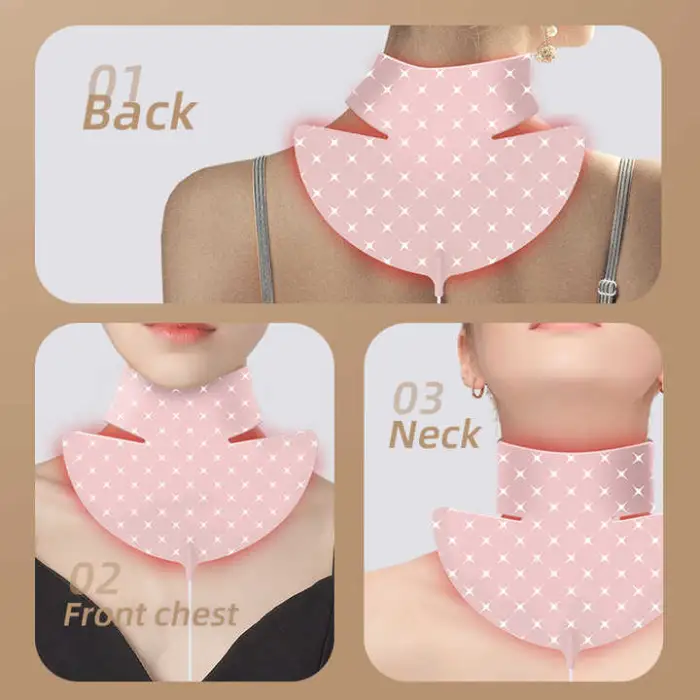 Red Light Therapy Infrared Mask Anti-age Home Use Equipment Beauty Photon Skin Rejuvenation Device Neck Beauty Device