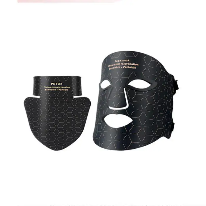 4 Colors Led Face Mask Red Led Light Facial Mask Skin Tightening Neck Massager Beauty Products for Women Wrinkle Removal