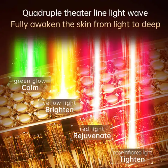 Face and Neck Lift Led Facial Beauty Mask Skin Rejuvenation Tighten Red Light Therapy Mask