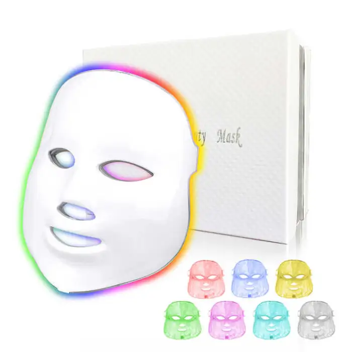 Anti Aging Face and Neck Led Mask Medical Grade 630nm Red Led 3 Color Facial Therapy Mask