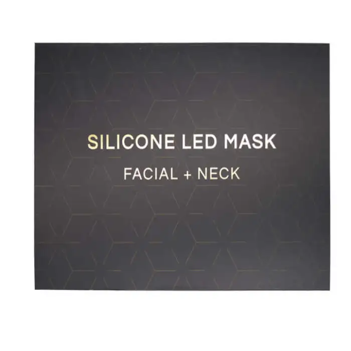 Beauty Silicone 8 Colors Facial Mask LED Red/blue/yellow/infrared Facial Mask Photon Rejuvenation for Face/neck Led Mask Neck