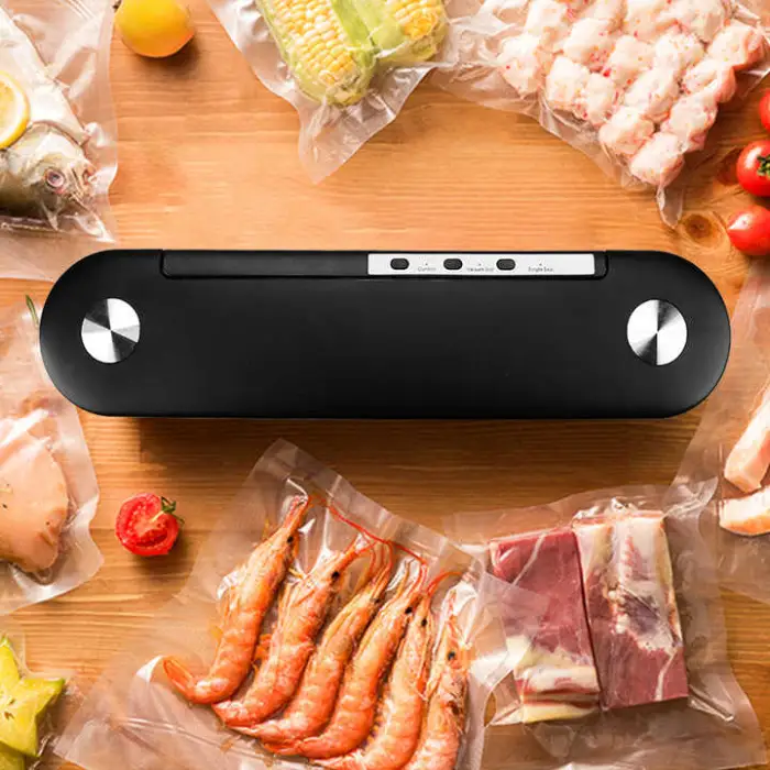 Kitchen Automatic Vacuum Sealing Machine Handheld Fresh Food Saver   Vacuum Sealer Power Made Plastic