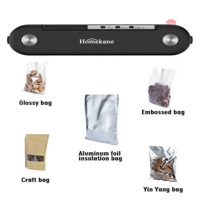 Kitchen Automatic Vacuum Sealing Machine Handheld Fresh Food Saver   Vacuum Sealer Power Made Plastic