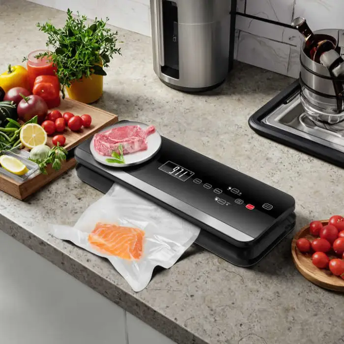 Fully Automatic Mini Electric Plastic Household Kitchen Scale Food Vacuum Sealer Machine