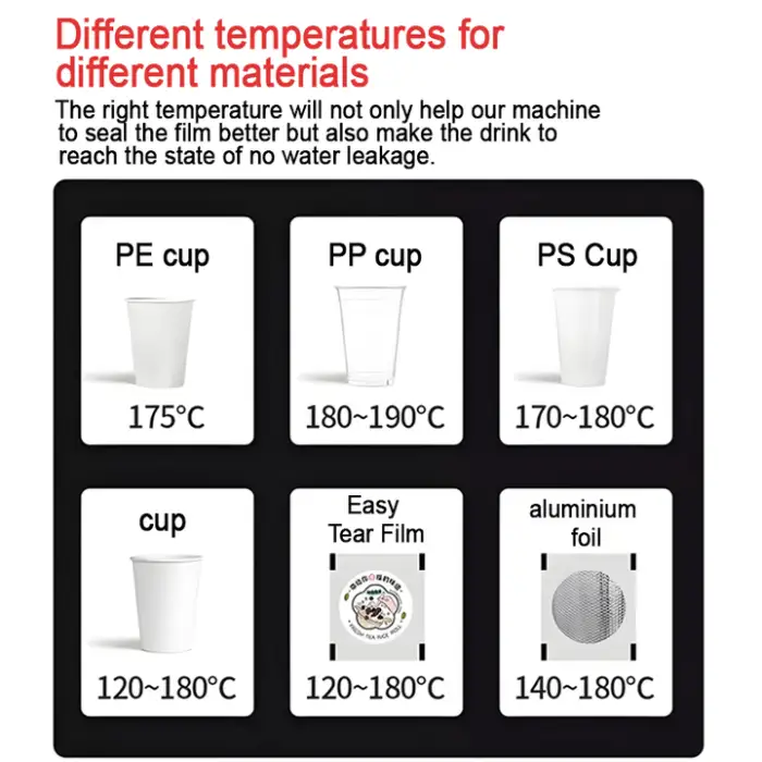 Cup Sealing Machine 90 95mm Durable Cup Sealing Machine Automatic Sealing Machine