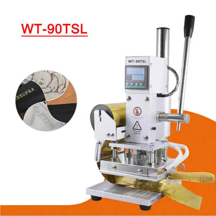 Mini Digital  Foil Stamping Machine Gold Silver Foil Digital Leather Logo Embossed T Slot  Stamping Machine