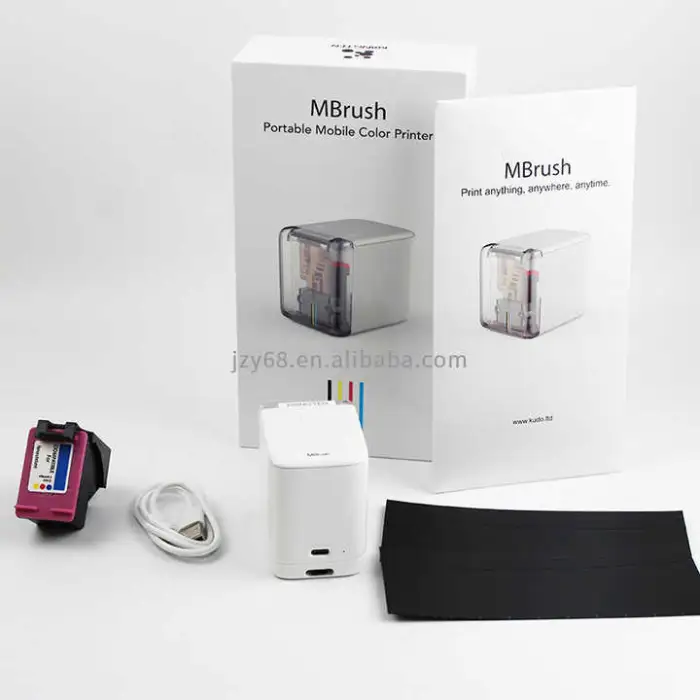 Mini Smart Inkjet Portable Wifi Usb Mobile Printer T Shirts Logo Custom Printing Color Handheld Inkjet Printers