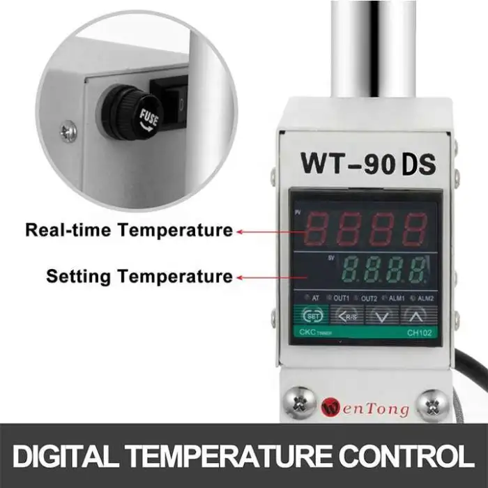 Digital Foil Stamping Machine Leather Embossing Bronzing Tool Wood Pvc Paper Diy Press