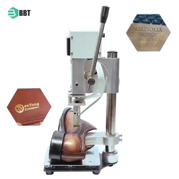 Small Manual  Stamping Machine Multi-Function Logo Leather  Stamping Embossing Machine Copper Mold  Press