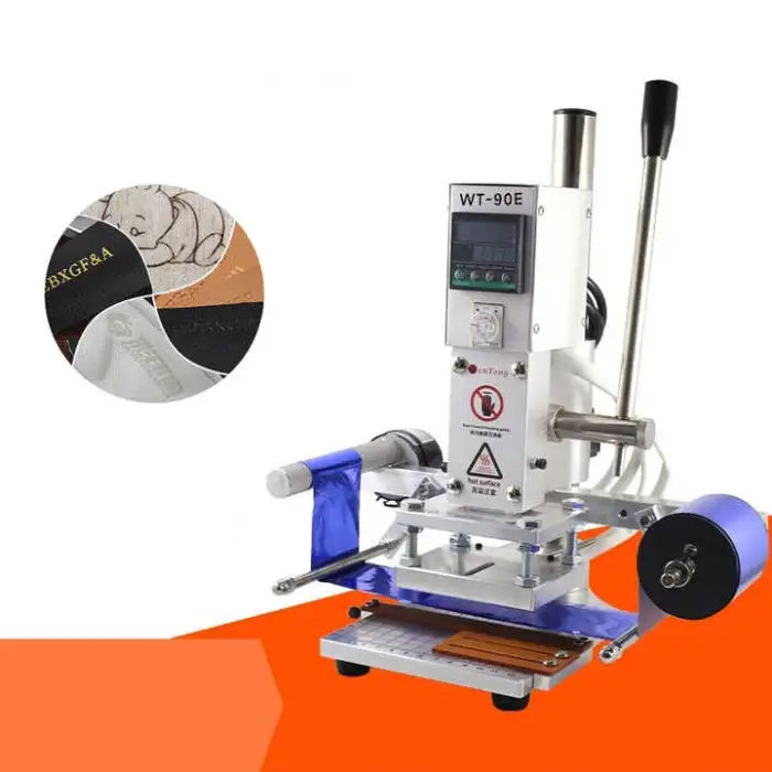 Foil Stamping Machine Manual Bronzing Machine for PVC Card Leather Paper Embossing Logo Heat Press Stamping Machine 110/220V