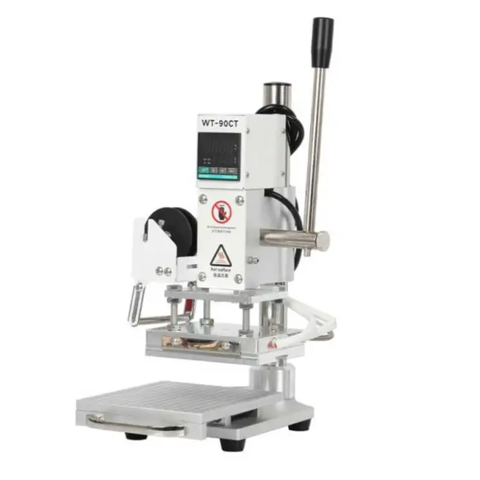 Digital  Foil Stamping Machine Gold Silver Foil Manual Digital Leather Logo Embossed Gold Stamping Printing Machine