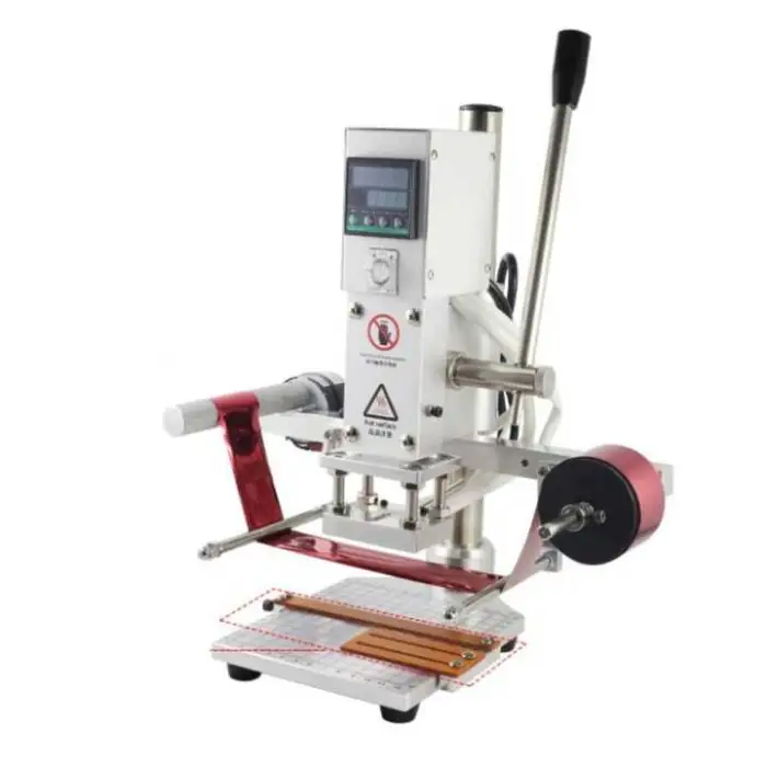 Digital  Foil Stamping Machine Gold Silver Foil Manual Digital Leather Logo Embossed Gold Stamping Printing Machine