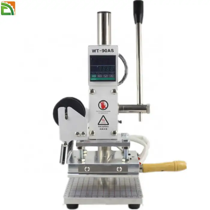 Dual-use Paper Leather Wood Plastic Custom logo Multi Functional Manual  Stamping Gold Foil Machine  for Embossing