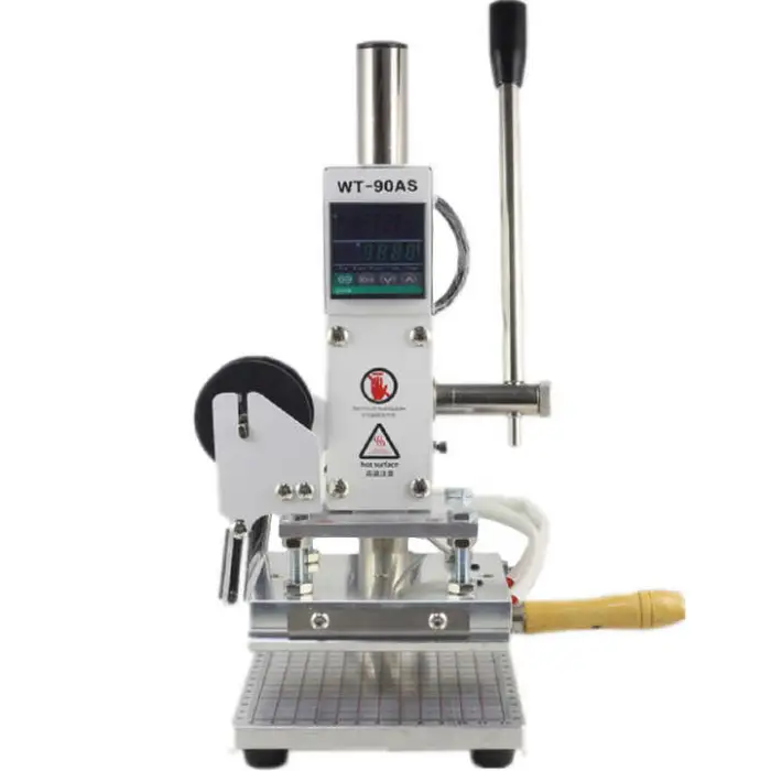 Dual-use Paper Leather Wood Plastic Custom logo Multi Functional Manual  Stamping Gold Foil Machine  for Embossing