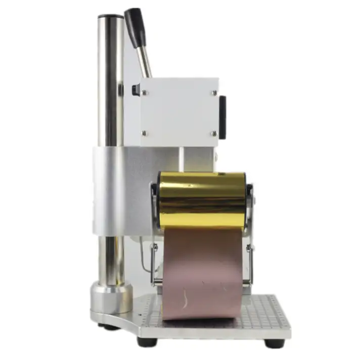 Dual-use Paper Leather Wood Plastic Custom logo Multi Functional Manual  Stamping Gold Foil Machine  for Embossing
