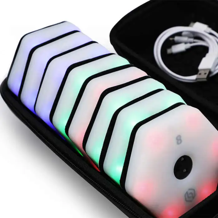 High-End Version Agile Training Reaction Light Sports Equipment System 8 Lights+APP for Children's Fitness Sports Entertainment