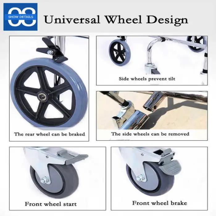 Rehabilitation Equipment Electric Tilt Stand up Training Walker Lower Limb Physiotherapy for Elderly Hemiplegia With Handbrake