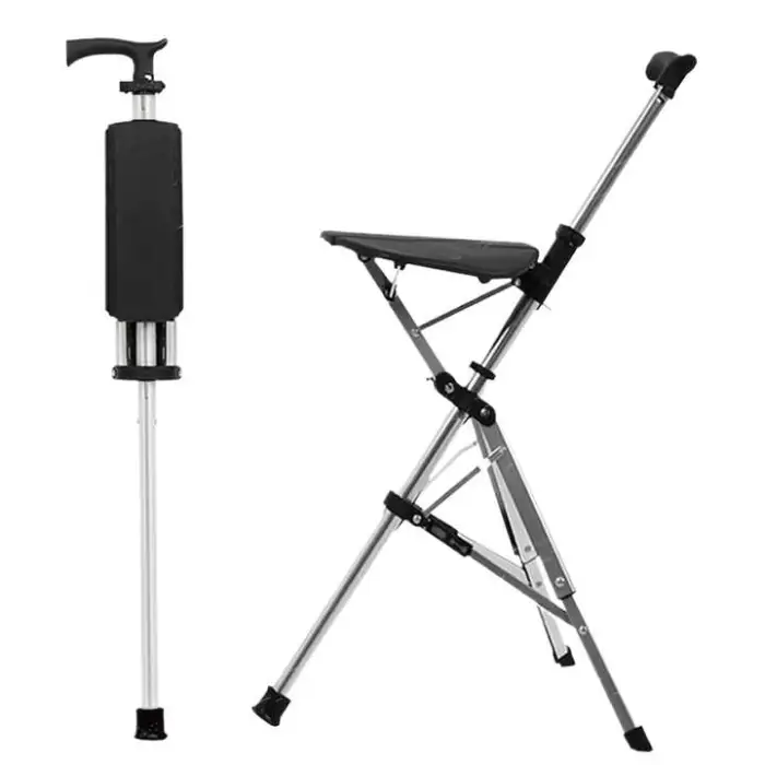 Portable Rehabilitation Tools, Walkers, Crutch Chairs, Cane Belts, Comfortable Seats, One-touch Retraction
