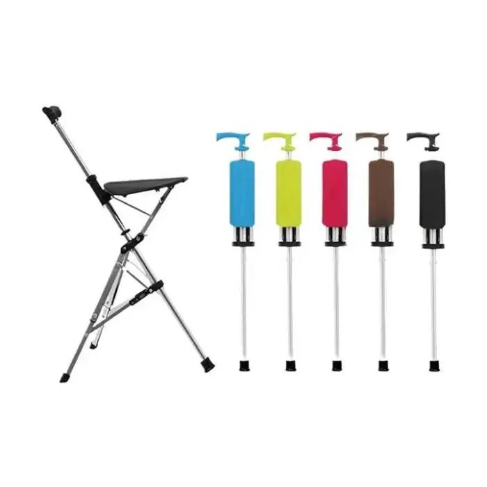 Portable Rehabilitation Tools, Walkers, Crutch Chairs, Cane Belts, Comfortable Seats, One-touch Retraction