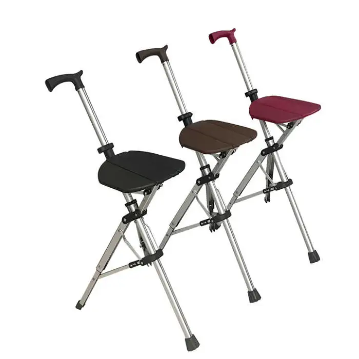 Portable Rehabilitation Tools, Walkers, Crutch Chairs, Cane Belts, Comfortable Seats, One-touch Retraction