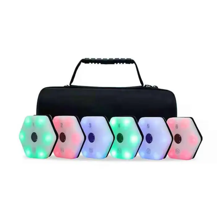 Adult Children's Football Training Equipment 6 Lights Artificial Control Kicking Assistant Sports Entertainment App Included