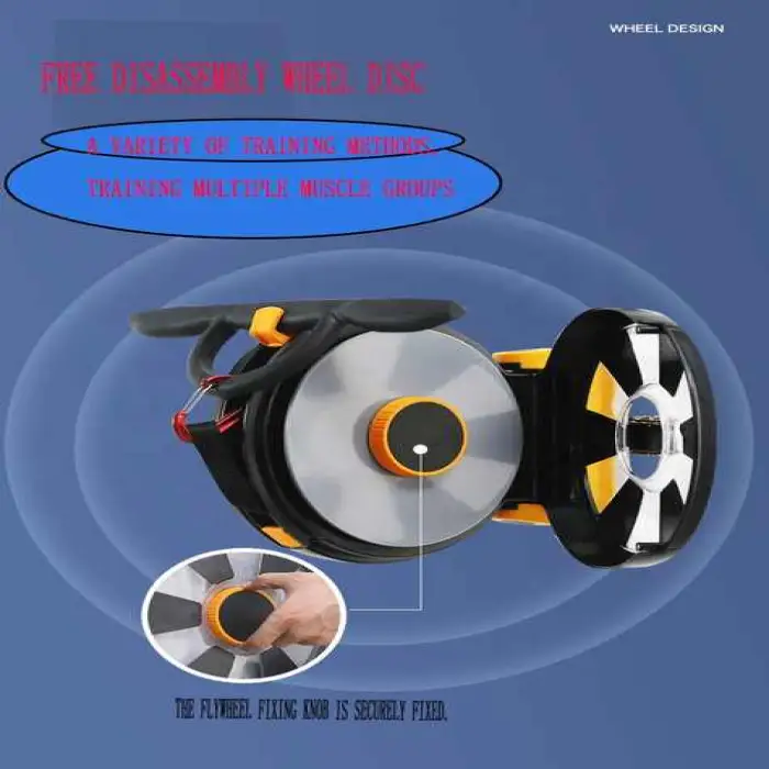 Multi Functional Flywheel Trainer Eccentric Fitness Equipment Commercial Pulling Rope Fly Wheel Training Device