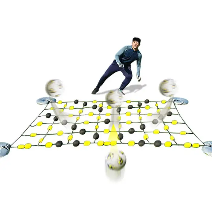 Rebound Net Soccer Players Rebound Chain Outdoor Use Training Reaction Soccer Deflector Net Reactions for Goalkeeper Training