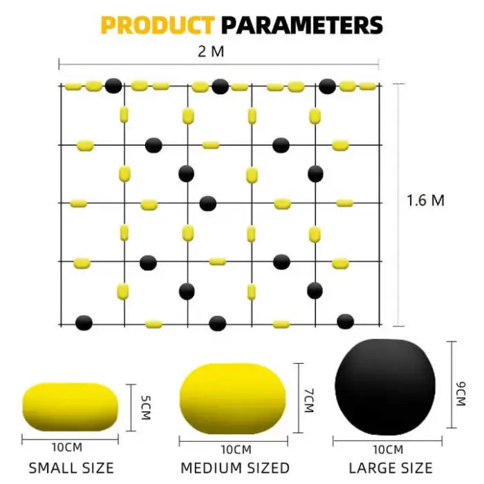 Rebound Net Soccer Players Rebound Chain Outdoor Use Training Reaction Soccer Deflector Net Reactions for Goalkeeper Training
