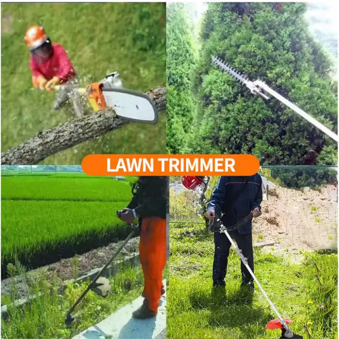 31Cc Gasoline Petrol Mower with Durable Brush Cutter Self-Propelled String Trimmer for Lawn Features Mulch and Grass Box