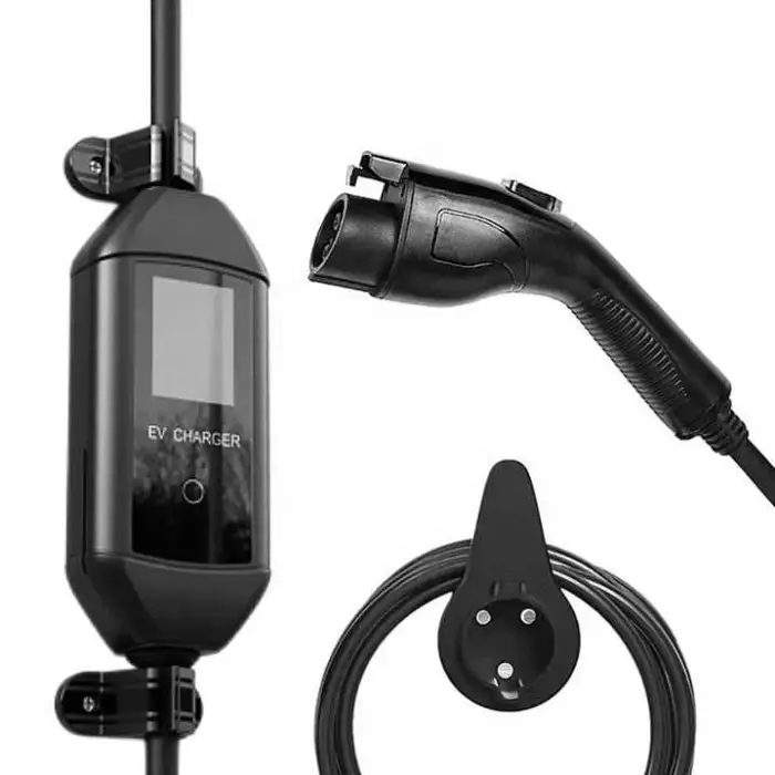 Adjustable Portable EV Charger Type 2 7KW 16A 32A 3 Plugs Electric Vehicle Car Charger